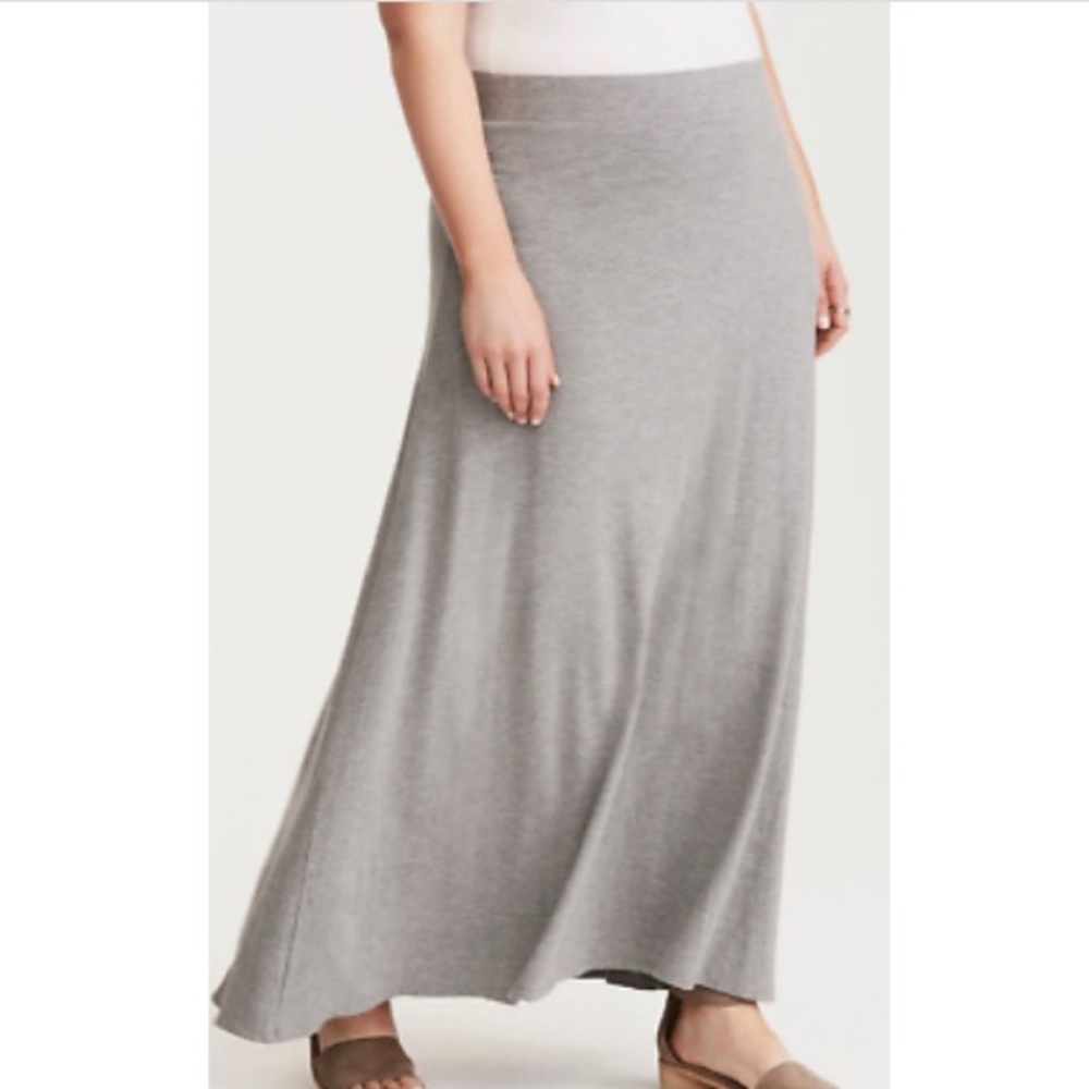 Gray Maxi Skirt